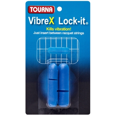 Tourna Schwingungsdämpfer Vibrex Lock On blau - 2 Stück